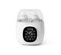 Mobiclinic®, Chauffe-biberon et Stérilisateur, 6 en 1, Double Capacité, Décongèle, Programmable, Maintient la Température, Chauffage Rapide, Écran LCD, Compact, Portable, Bibidu