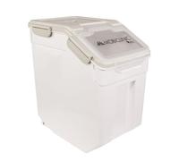 Mobiclinic® Pets, Conteneur croquettes Chien, pour Animaux de Compagnie, Feedpet, Capacité 20l, 23x25, 5x36, 5cm Fermeture hermétique, Une Pelle et Un Verre doseur, avec Roue, Fenêtre Transparente