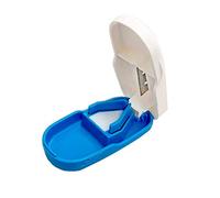 Mobiclinic, Coupe-comprimés, Marque européenne, avec Conteneur, Bleu clair et Blanc