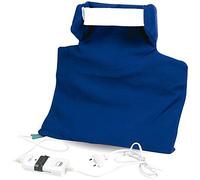 Mobiclinic, Coussin chauffant nuque et cervicales, Marque européenne, pour Douleurs et Contractures des cervicales, Pratique et Confortable, Bleu