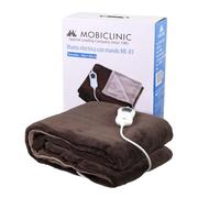 Mobiclinic, Couverture chauffante, Plaid chauffant, Très faible consommation, 160x120 cm, Commande amovible, 3 niveaux de chaleur, Chauffage rapide, Lavable en machine, Arrêt automatique