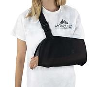 Mobiclinic, Echarpe d’immobilisation du bras, Filet 3d, Respirant, Taille unique, Marque européenne, Sangle réglable, Avant-bras 36 cm, D'épaule, Immobilisateur de, Noir