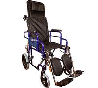 Mobiclinic, Esfinge, Fauteuil roulant pliable, Marque européenne, De transfert, Chaise roulante, Personnes âgées et handicapées, Accoudoirs repose-pieds amovibles, Léger, Noir