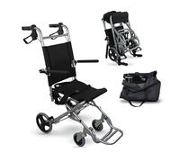 Mobiclinic, Fauteuil roulant de transit, Neptuno, Aluminium, Pliant, Frein sur poignées, Marque espagnole, Repose-pieds pliants, Accoudoirs pliants, Léger, Ceinture de sécurité, Ergonomie