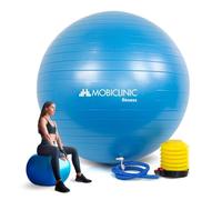Mobiclinic® Fitness, Ballon de Pilates, 58 cm, avec gonfleur, Antidérapant, Antiperforation, Lavable, pour Le, Sport, Femmes Enceintes, Py-01