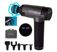 Mobiclinic®fitness, Mobiclinic, Pistolet de massage musculaire, Marque espagnole, Avec écran, 6 têtes différentes, Masseur pour tissus profonds, 30 niveaux d'intensité,