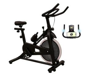 Mobiclinic® fitness, Vélo d'appartement, Teide, Différents niveaux de résistance, Entièrement réglable, Ecran lcd, Cardiofréquencemètre, Roue d'inertie 6 kg, Porte-bouteille et téléphone