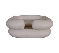Mobiclinic, Lave tête gonflable, Lave-tête portable, Baignoire pour lit et chaise, Aide le lavage des cheveux personnes âgées handicapées, Tube de drainage, Avec accessoires, Blanc