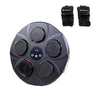 Mobiclinic®, Machine de Boxe Musicale, 9 Modes et 9 Vitesses, Connexion Bluetooth, Écran Numérique, Gants de Boxe, Lumières LED, 4H d’Autonomie, Entraînement à Domicile, MusicKangu