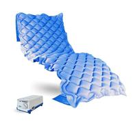 Mobiclinic® Matelas Anti-escarres à air alterné, Moteur Silencieux, Mobi 1, Télécommande, 200 x 90 x 7 cm, Kit de réparation, Convient aux Lits articulés, 130 cellules, Bleu