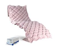 Mobiclinic® Matelas Anti-escarres à air alterné, Moteur Silencieux, Mobi 1, Télécommande, 200 x 90 x 7 cm, Kit de réparation, Convient aux Lits articulés, 130 cellules, Beige