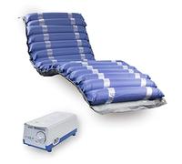 Mobiclinic®, Mobi 2, Matelas Anti-escarres avec Moteur à compresseur, pour escarres Grade i et II, Air alterné, Marque européenne, Nylon PVC médical ignifugé, 20 alvéoles, Couleur Bleu