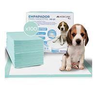 Mobiclinic® Pets, Pack 100, Alese jetable, pour Chain XL, 56x56 cm, 6 Couches, Ultra-absorbants, Marque européenne, Tapis hygiénique, Chiots, Jetables, Entraînement Animaux, Chats