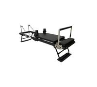 Mobiclinic®, Pilates Reformer, Pliable, 5 Ressorts de Résistance, Entraînement 5 en 1, Poulies Silencieuses, Barre Réglable, Tapis Antidérapant, Acier, Pilatfit
