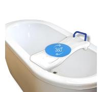 Mobiclinic, Planche de Bain, Ocean, Marque européenne, avec siège pivotant, 360º, Poignée Maintien, pour Adultes, Jusqu'à 100 kg, Blanc et Bleu
