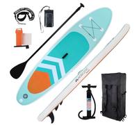 Mobiclinic®, Planche de Paddle Surf Gonflable, Pompe, Sac à Dos, Pagaie Réglable, Étui pour Téléphone, Kit Réparation, 315x78x15 cm, Pliable, Enfants, Adultes et Animaux