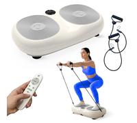 Mobiclinic®, Plateforme Vibrante, 99 Niveaux, 9 Programmes D'entraînement, Bandes Élastiques et Télécommande, 200W, Tonification et Entraînement du Corps, Idéale pour la Maison, Jusqu'à 150kg, Karol