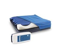 Mobiclinic® Pro, Ares, Coussin d'air Anti-escarres, 43 x 10 cm, À air, Marque européenne, Orthopédique, Alternance des cellules, Réglable, Bleu