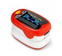 Mobiclinic ®, Oxymètre de pouls pour enfants, Py03, Moniteur saturation en oxygène, Fiable et précis, Oximetre pediatrique avec chargeur usb, Rouge