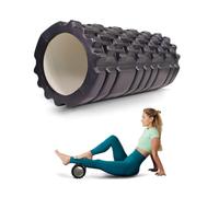 Mobiclinic®, Rouleau de massage, Fitroller, Mousse et eva, 14x33 cm, Pilates, Yoga, Étirements, Portable, Polyvalent, Pour tout le corps, 3 niveaux d'intensité