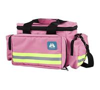 Mobiclinic, Sac de premiers secours légers, Trousse, Marque européenne, Capacité plus 21 litres, Avec poignées renforcées, Bandes réfléchissantes, Large, Résistant, Rose