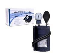 Mobiclinic, Sphygmomanomètre pour le bras anéroïde, Mod. ta-01, Marque européenne, Tensiomètre manuel, Professionnel, Brassard, Sac de rangement, Léger, Bleu