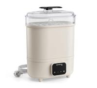 Mobiclinic®, Stérilisateur Biberons, 4 en 1, Sèche, Maintient la Température, Mode Automatique, Jusqu'à 6 Biberons de 330 ml, Sucettes et Tire-lait, Écran LCD, Compact, Mobibi