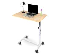 Mobiclinic® Table de lit a Roulette, Meseta, Acier, Marque européenne, Freins sur Les Deux Roues arrière, Hauteur réglable, Portable, pour Personnes àgées, Handicapées