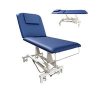 Mobiclinic®, Table de Massage Bicorps, Hauteur Réglable, Jusqu'à 180 kg, Dossier Inclinable, 194x70x83 cm, roulettes Rétractables, Trou Facial, Porte-Rouleau, Professionnel, Massage, Esthétique