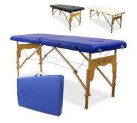 Mobiclinic®, Table de Massage Pliante, Portable, CM-01 Basic, 180x60 cm, Bois et Similicuir, 2 Zonas, Marque Européenne, Hauteur Réglable, Système Verrouillage, Supporte 150 kg