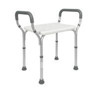 Mobiclinic, Tabouret de Douche, Acueducto, Chaise, Marque européenne, Aluminium, PVC, avec accoudoirs, Réglable en Hauteur, Ergonomique, Embouts antidérapants, Orthopédique