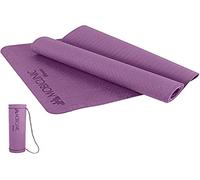 Mobiclinic®, Tapis de yoga, Avec sangle transport, Épaisseur 6mm, Marque espagnole, Antidérapant, Imperméable, Fitness, Sport, 181x61x0.6 cm, Lavable, Flexible, Tpe, Violet