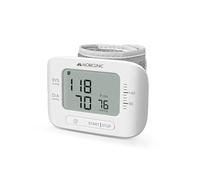 Mobiclinic®, Tensiomètre Poignet, Mémoire de 99 Mesures, Écran LCD, Calcul de la Moyenne, Détection des Pulsations Cardiaques Irrégulières, Précis, Compact et Portable, Vitalpress