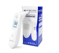 Mobiclinic®, Thermomètre Auriculaire, 7 Mémoires, Alerte Fièvre, Écran Éclairé, Embout Souple et Sûr, Arrêt Automatique, pour Enfants et Adultes, °C/°F, Thermobi1