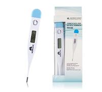 Mobiclinic, Thermomètre médical, Th-02, Marque européenne, Fonction mémoire, Digital por les aisselles, Buccale et rectale, Avertissement fièvre pour bébé, Enfant adulte, Marquage ce