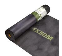 Mobiclinic®, Toile de Paillage, 150 g/m², 1 x 50 m, Résistante aux UV et aux Déchirures, Toile Anti-Mauvaises Herbes, Perméable à l'eau, Respirante, Jardin et Serre, HerbStop, Noir