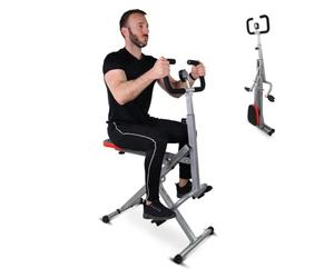 Mobiclinic®, Total Power Body Crunch, Rameur, Appareil de, Compact Pliable, Vitalfit, Ecran LCD, Charge 100 kg, Home Gym, Guidon réglable, Base antidérapante