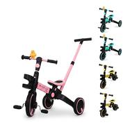 Mobiclinic®, Tricycle 5 en 1, Chase, Évolutif, De, À Ans, Guidon et siège réglables, Ultraléger 3, Kg, Montage Facile, Roues Anti-crevaison, Jusqu'à 25, Porte-Bouteille (Rose)