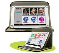 Mobiho Essentiel - La Tablette téléphone Mobile 10 Pouces, Interface sénior modulable et appli simplifiée. Pochette - Internet et Appels/SMS : SIM 4G et WiFi - DEBLOQUE Toute SIM