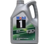 MOBIL Huile moteur 1 0W-30 Huile entièrement synthétique ACEA A5/B5 ACEA C2 API SL ESP LV 5 L Compatible avec BMW 3 Berline E46 1 5 portes F20 3 Berline E90 3 Touring E91 5 Berline E60