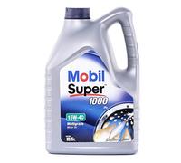 MOBIL Huile moteur Super 15W-40 Huile minérale Huile ACEA A3/B3 API CF SL 1000 X1 5 L