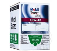 MOBIL huile moteur synthétique pour voiture 10W40 20L SUPER 2000 X1