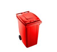 Mobil Plastic Poubelle pour tri sélectif déchets 360 L pour Usage extérieur - Rouge (UNI en 840)