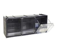 MOBIL PLASTIC S.P.A. CB50/4S.GS Commode, Polypropylène, Gris foncé, Grande