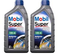 Mobil Super 1000 X1 15W-40, 1L (Lot de 2)