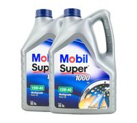 MOBIL Super 1000 X1 15W-40 Huile VW 50101 50500, MB 229.1, Api Cf , 2x5 Litre