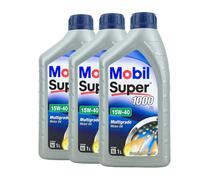 MOBIL Super 1000 X1 15W-40 Huile VW 50101 50500, MB 229.1, Api Cf , 3x1 Litre
