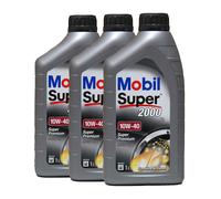 MOBIL Super 2000 X1 10W-40 Huile Moteur VW 50101, MB 229.1, API CF, 3x1 Litres