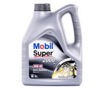 MOBIL Super 2000 X1 Huile moteur 10W-40 4L Huile en partie synthétique