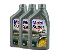 MOBIL Super 3000 X1 5W-40 Huile VW 50200, Renault RN0700 RN0710,3x1 Litre